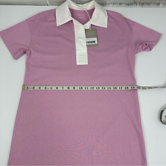 Everlane Women's NWT Mauve Purple The Organic Cotton Polo Shirt Dress S/C40 - Picture 11 of 15